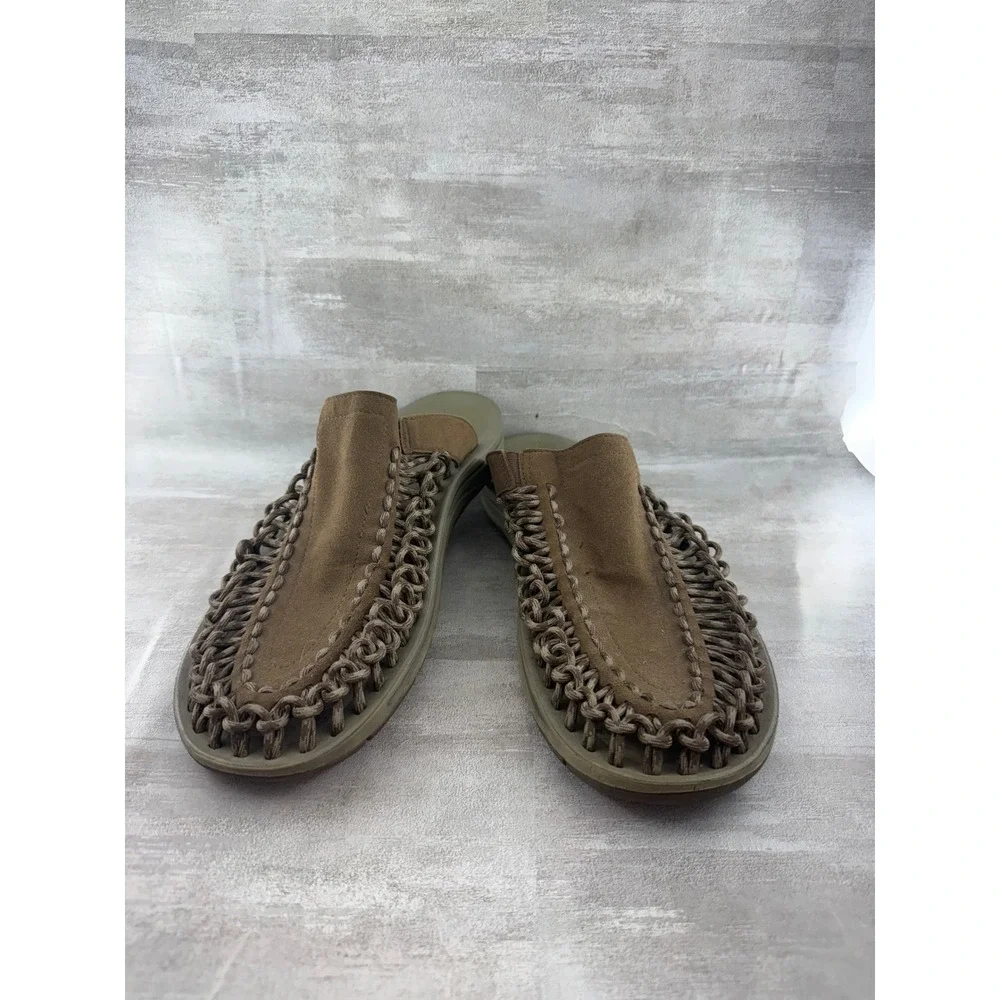 Keen Uneek Slide Men Brown Braided Cord Slip On Sandals 1014626 Size 11